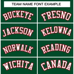 Green White-Red Classic Varsity Full-Snap Letterman Jacket 3