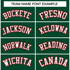 Green White-Red Classic Varsity Full-Snap Letterman Jacket 5