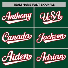 Green White-Red Classic Varsity Full-Snap Letterman Jacket 5