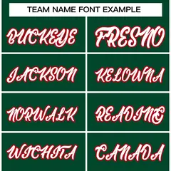 Green White-Red Classic Varsity Full-Snap Letterman Jacket 5
