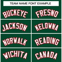 Green White-Red Classic Varsity Full-Snap Letterman Jacket 5