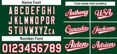 Green White-Red Raglan Sleeves Authentic Baseball Jersey 3