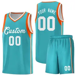 Green White Sleeve Color Blocking Classic Basketball Jersey 1