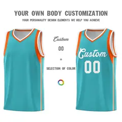 Green White Sleeve Color Blocking Classic Basketball Jersey 3