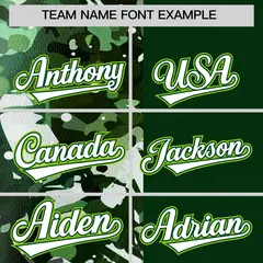 Green White Split Graffiti Raglan Sleeve Baseball Jersey 3