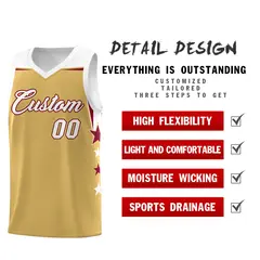 Green White Two Tone Side Star Color Block Basketball Jersey 2