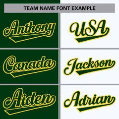Green White-Yellow Color Block Varsity Baseball Bomber Jacket 5