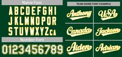 Green White Yellow Full-Button Classic Baseball Jersey 3
