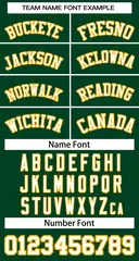 Green White-Yellow Sleeveless Striped Baseball Jersey 5