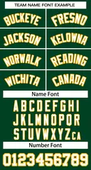 Green White-Yellow Sleeveless Striped Baseball Jersey 5