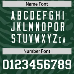 Green White Zebra Stripes Football Jersey 4