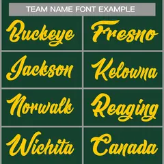 Green Yellow Classic Casual Basketball Jersey 3