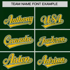 Green Yellow Floral Gradient Full Button Baseball Jersey 3
