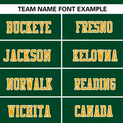 Green-Yellow Raglan Sleeves Football Jersey 3