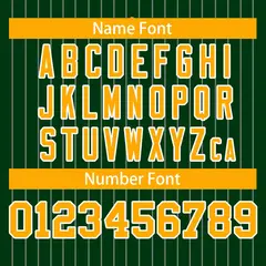 Green Yellow Stripe Full Button Authentic Baseball Jersey 4