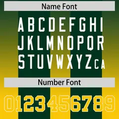 Green Yellow Vertical Gradient Stripe Football Jersey 4