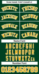 Green Yellow-White Sleeveless Striped Baseball Jersey 5