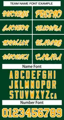 Green Yellow-White Sleeveless Striped Baseball Jersey 5