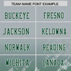 Grey Green Star Gradient Flag Football Jersey 3