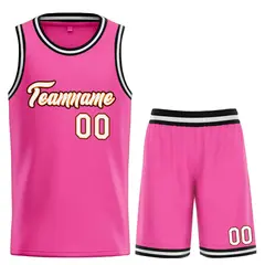 Heal Basketball Jersey Pink White-Orange