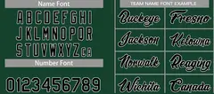 Hunter Green Black-White Heal Classic Basketball Jersey Set 4