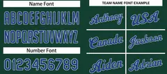 Hunter Green Royal-White Classic Basketball Uniform Jersey 4