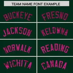 Hunter Green Sequined Trim Athletic Basketball Jersey 3