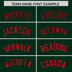 Hunter Green Sequined Trim Athletic Basketball Jersey 3