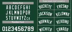 Hunter Green White Bull Curved Basketball Jersey 4