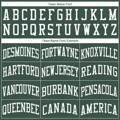 Hunter Green White Classic Basketball Jersey 4