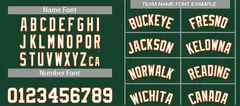 Hunter Green White-Orange Bull Curved Basketball Jersey 4