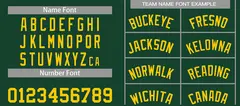 Hunter Green Yellow Bull Classic Curved Basketball Jersey 4