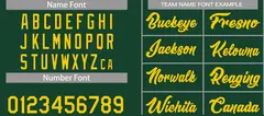 Hunter Green Yellow Heal Classic Basketball Jersey Set 4