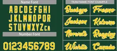 Hunter Green Yellow-White Heal Classic Basketball Jersey Set 4