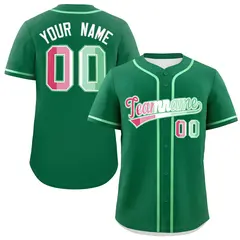 Kelly Green Abrosexual Pride Month Baseball Jersey