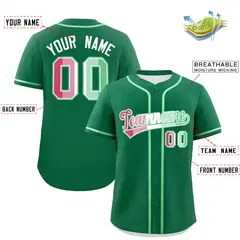 Kelly Green Abrosexual Pride Month Baseball Jersey 2