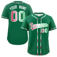 Kelly Green Abrosexual Pride Month Baseball Jersey 1