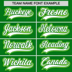 Kelly Green Baseball Jersey 6