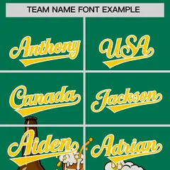 Kelly Green Beer Day Parties Baseball Jersey 3