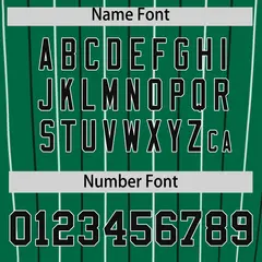 Kelly Green Black and White Bi-Color Striped Baseball Jersey 4