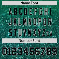 Kelly Green Black Gradient Sparkle-Effect Baseball Jersey 4