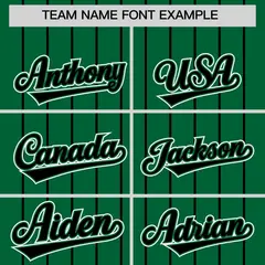 Kelly Green Black Gradient Stripe Sleeves Baseball Jersey 3