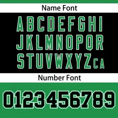 Kelly Green-Black Raglan Sleeves Authentic Football Jersey 4