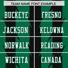 Kelly Green Black Razr Stripe Graffiti Flag Football Jersey 3