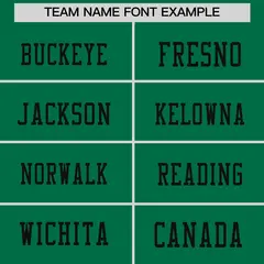 Kelly Green Black Sequin Lettering Football Jersey 3