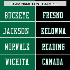 Kelly Green Black Split Two Tone Authentic Football Jersey 3