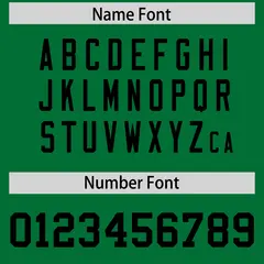Kelly Green Black Square Neckline Football Jersey 4