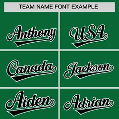 Kelly Green Black Stripe Animals Graffiti Raglan Baseball Jersey 3