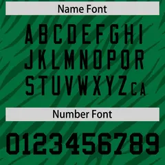 Kelly Green Black Tiger Stripe Graffiti Pattern Football Jersey 4