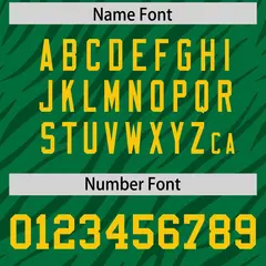 Kelly Green Black Tiger Stripe Graffiti Pattern Football Jersey 4